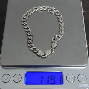 8 Inch Cuban Link Braclet 925 Italy